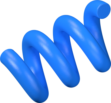 Blue spring 3D element